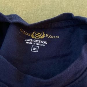 Navy blue T-Shirt Medium 100% cotton club room